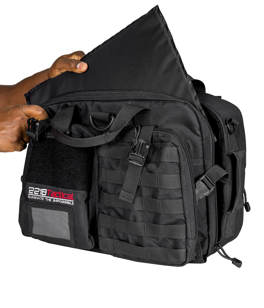 221B Hondo Police Patrol Bag Front View With Armor | Limitless Gear | Outdoor, Camping and Adventure Gear